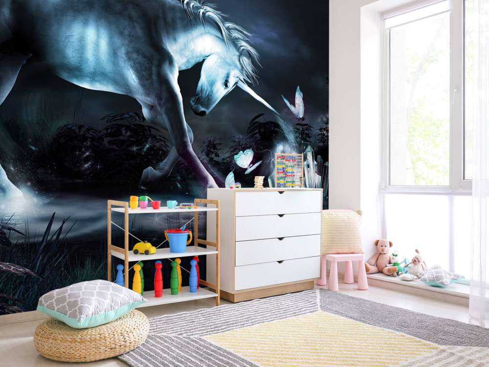 Licorne et papillons