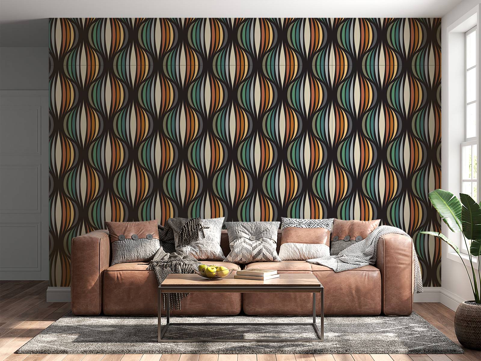Motif de style rétro