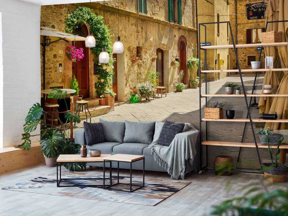 Terrasses dans une rue ancienne