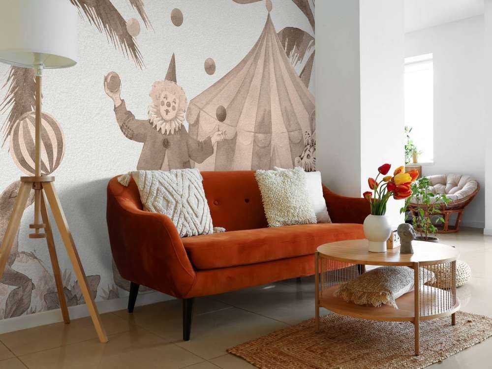Joyeux animaux de cirque taupe