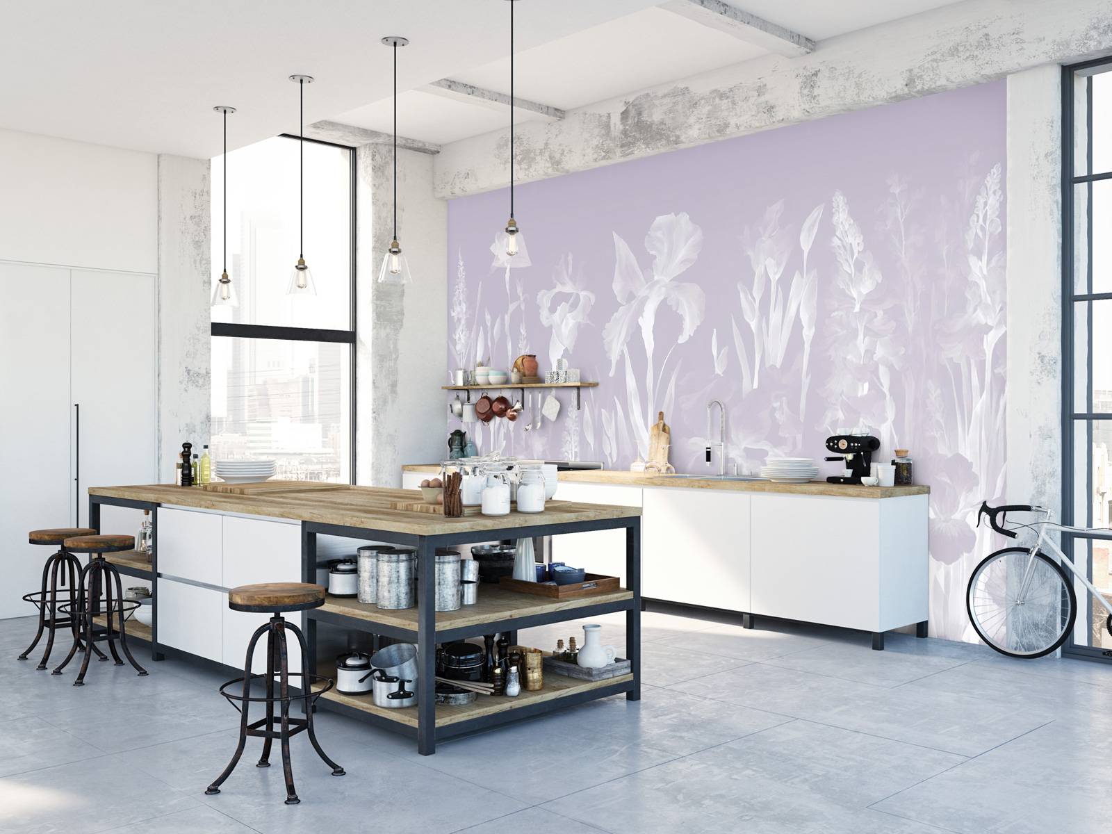 Joyeux printemps violet sombre