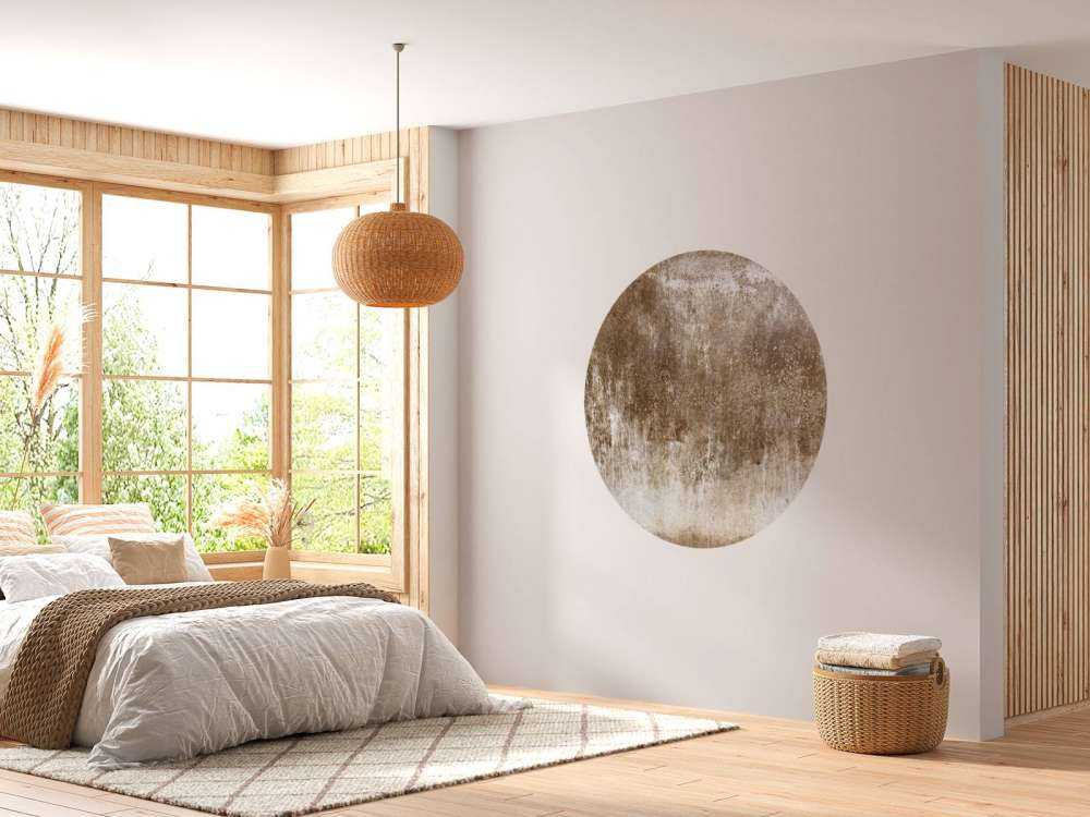Mur brun vieilli