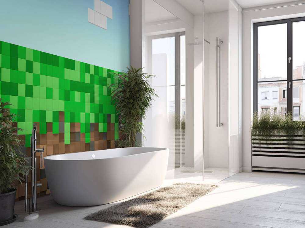 Paysage de Minecraft