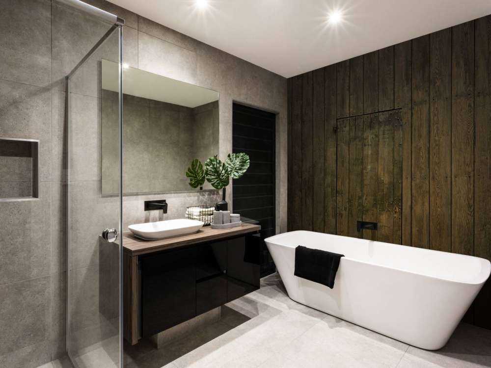 Mur en bois avec porte