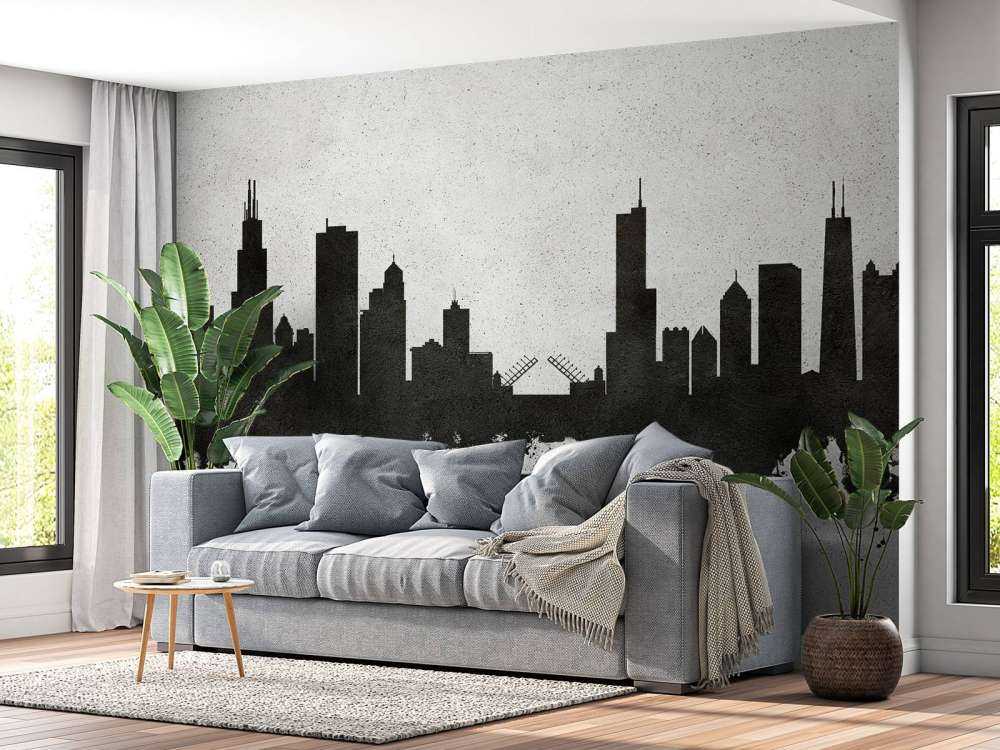 Aquarelle skyline, Chicago