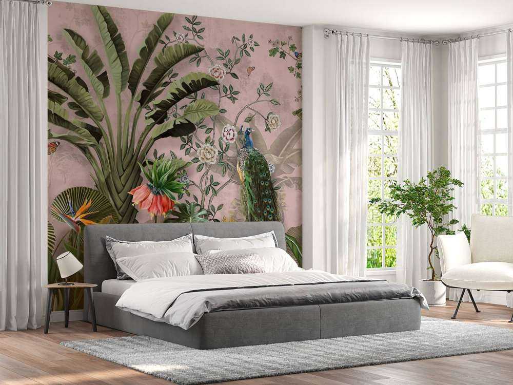 Paon dans la Beauté Tropicale
