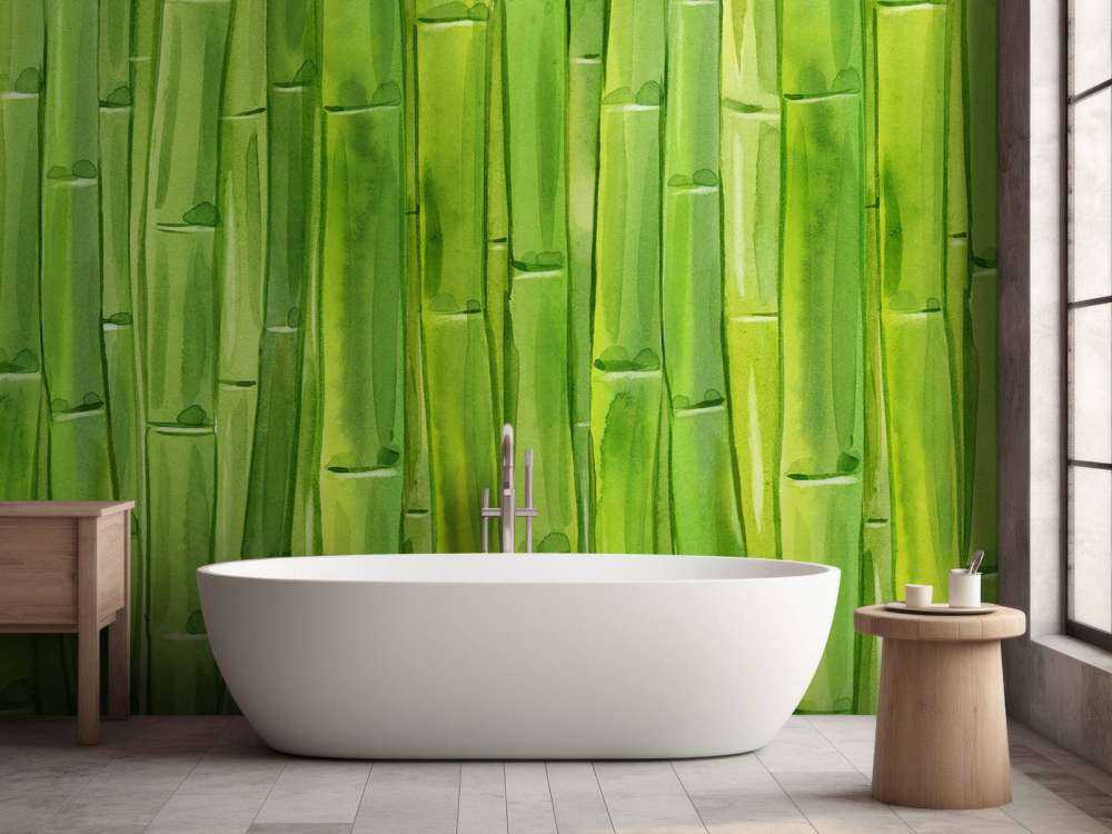 Aquarelle bambou
