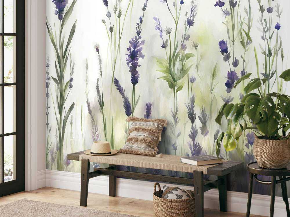 Lavande Clair Seamless Lilas Pâle
