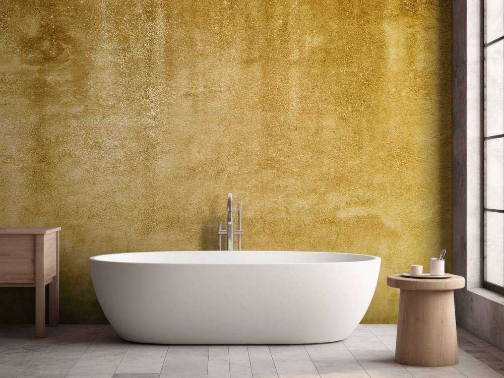 Béton jaune ocre