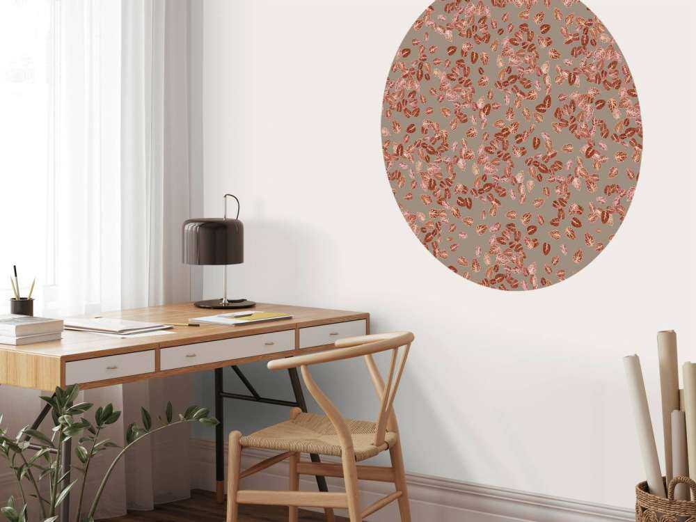 Petites feuilles sur taupe