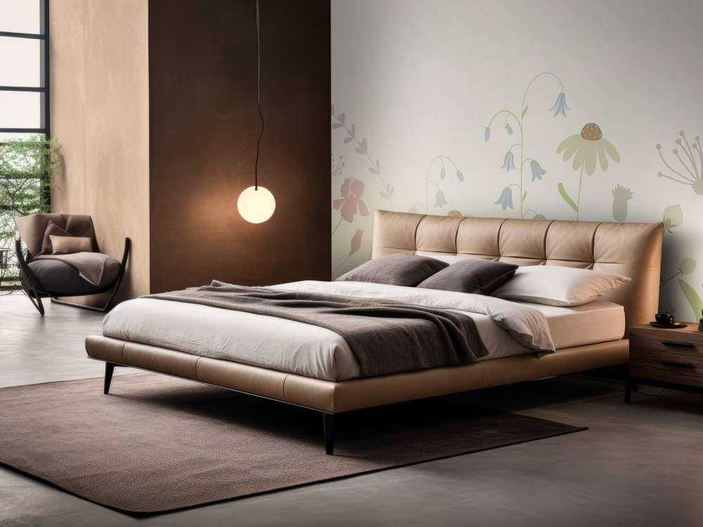 Champ de fleurs en hauteur beige, vieux rose, vert et lilas