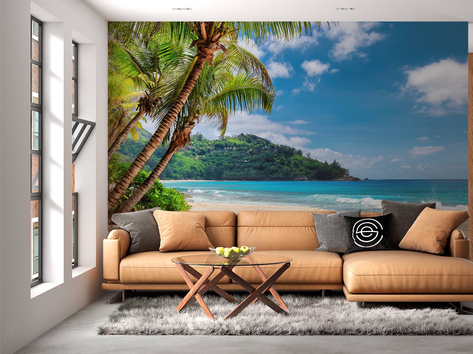 PLAGE NATURE TUNNEL mer PAPIER PEINT PHOTO NON TISSÉ 3D PAPIER PEINT DE