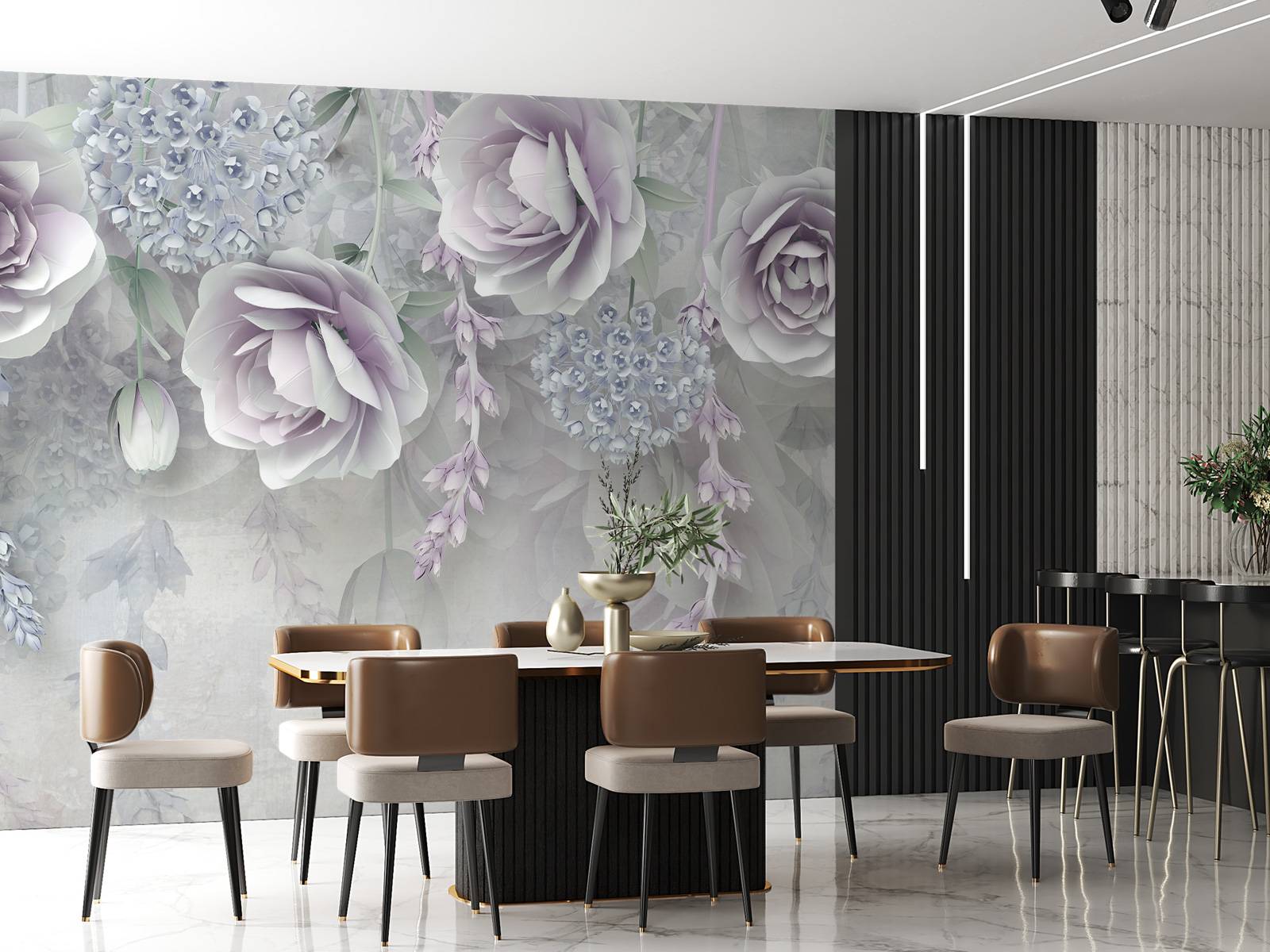 Mur de fleurs
