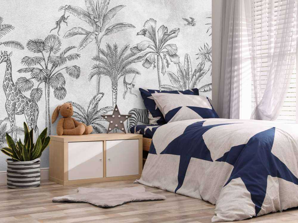 Animal tropical jungle gris