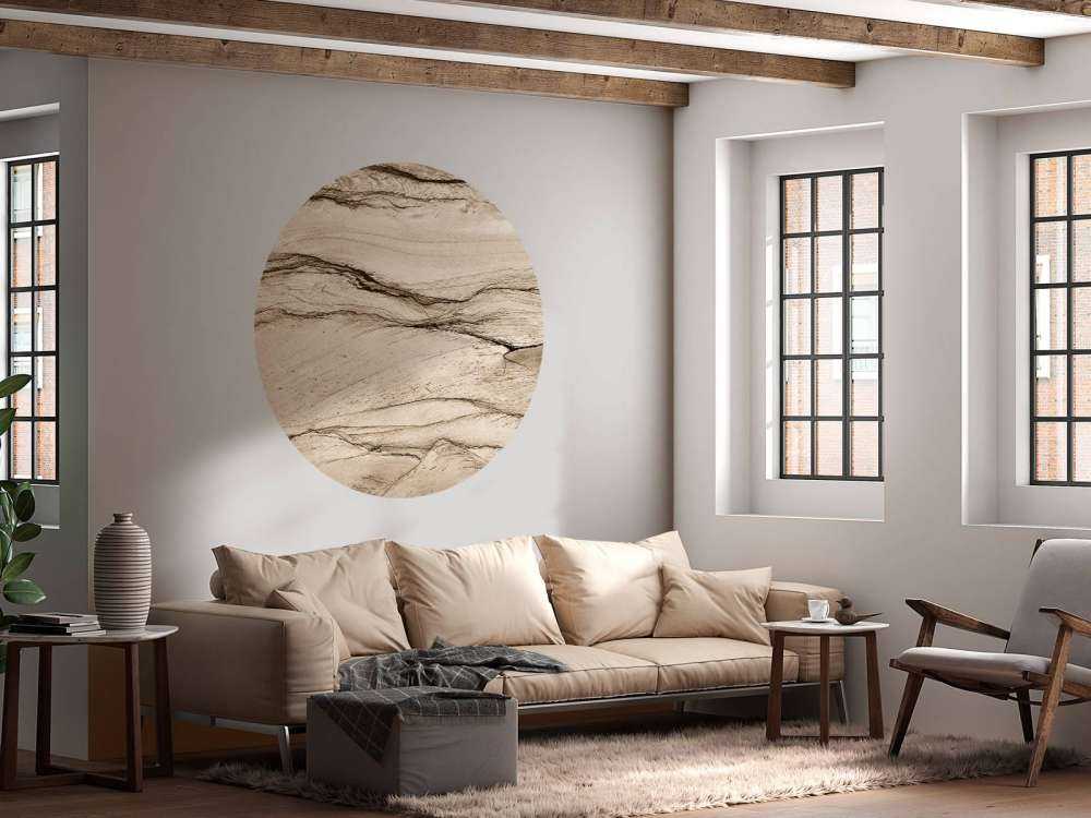 Marbre beige ondulé
