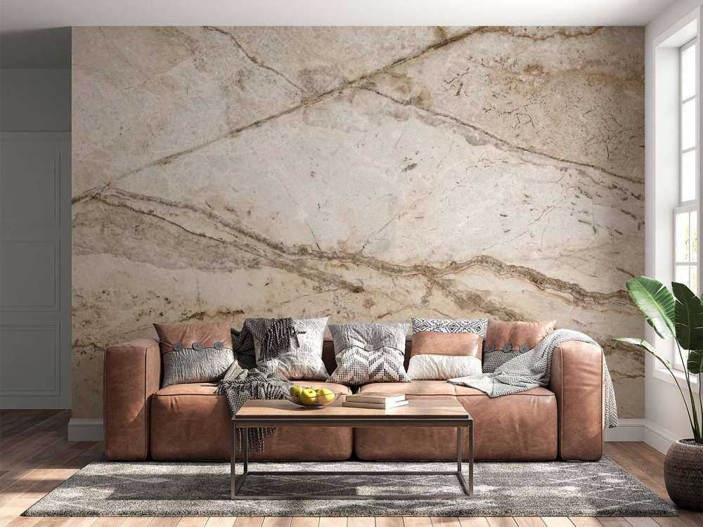 Marbre beige texturé