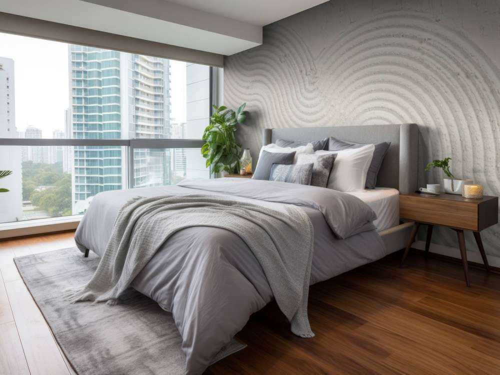 Lignes et structures organiques en blanc cassé