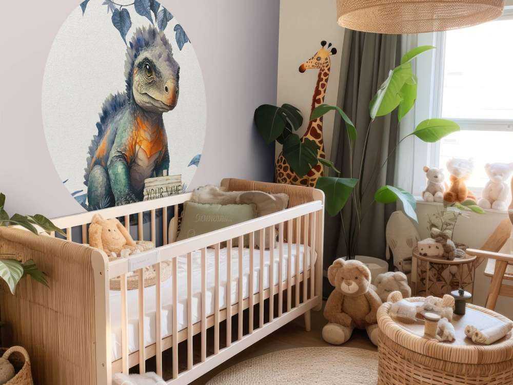 Bébé ankylosaure dans la jungle bleue