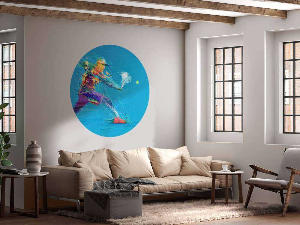 Joueur de tennis illustré