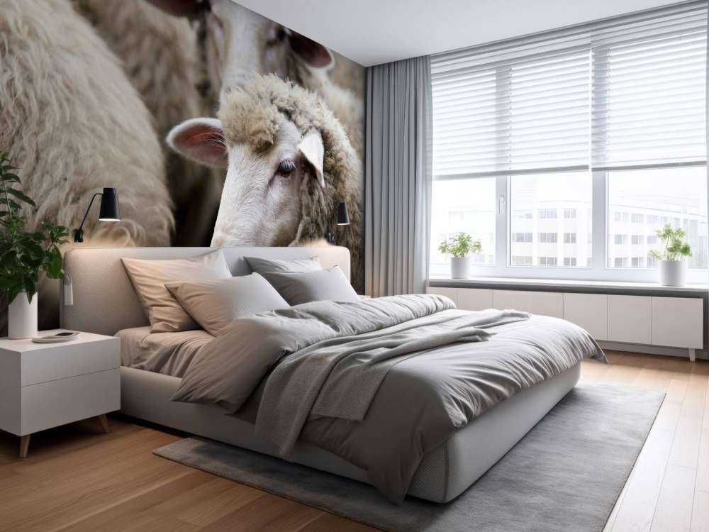 Mouton en gros plan