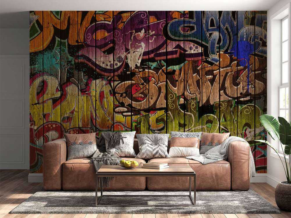 Graffitis sur bois