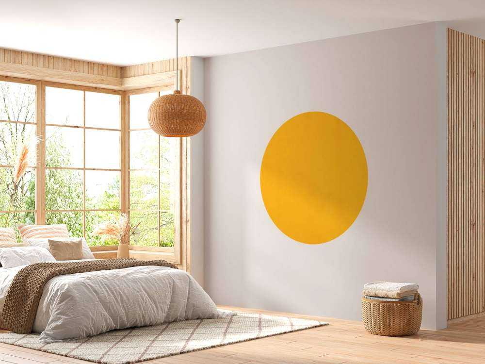 Béton jaune orangé ensoleillé