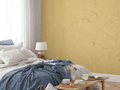 Mur dont la peinture est craquelée
