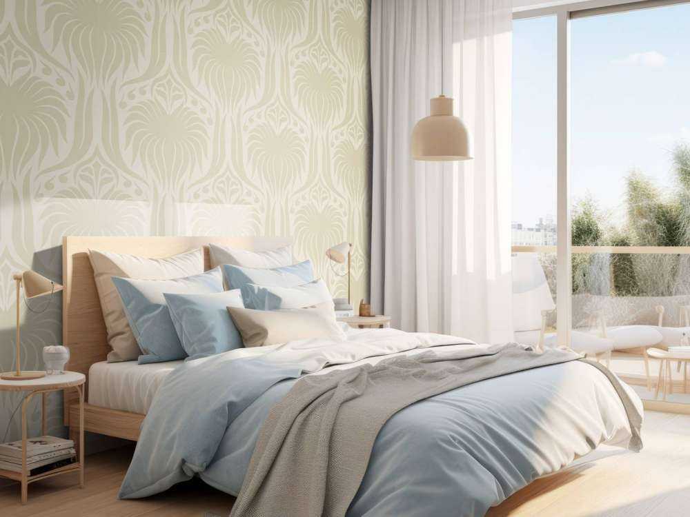 Motif de symétrie en sablier beige
