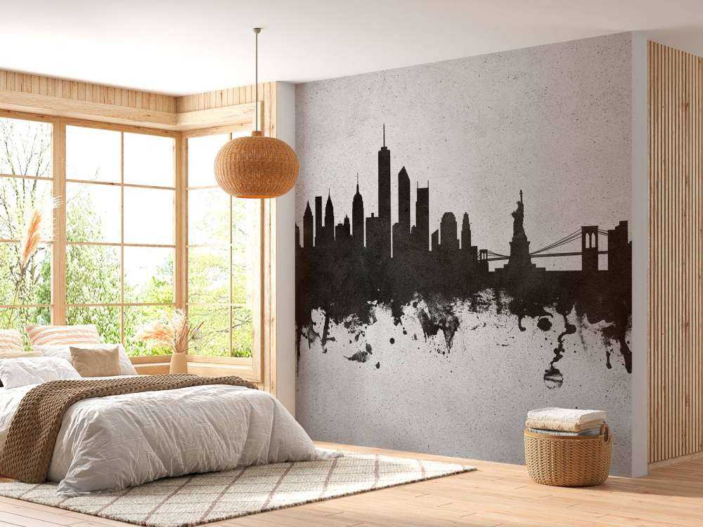 Aquarelle skyline, New York