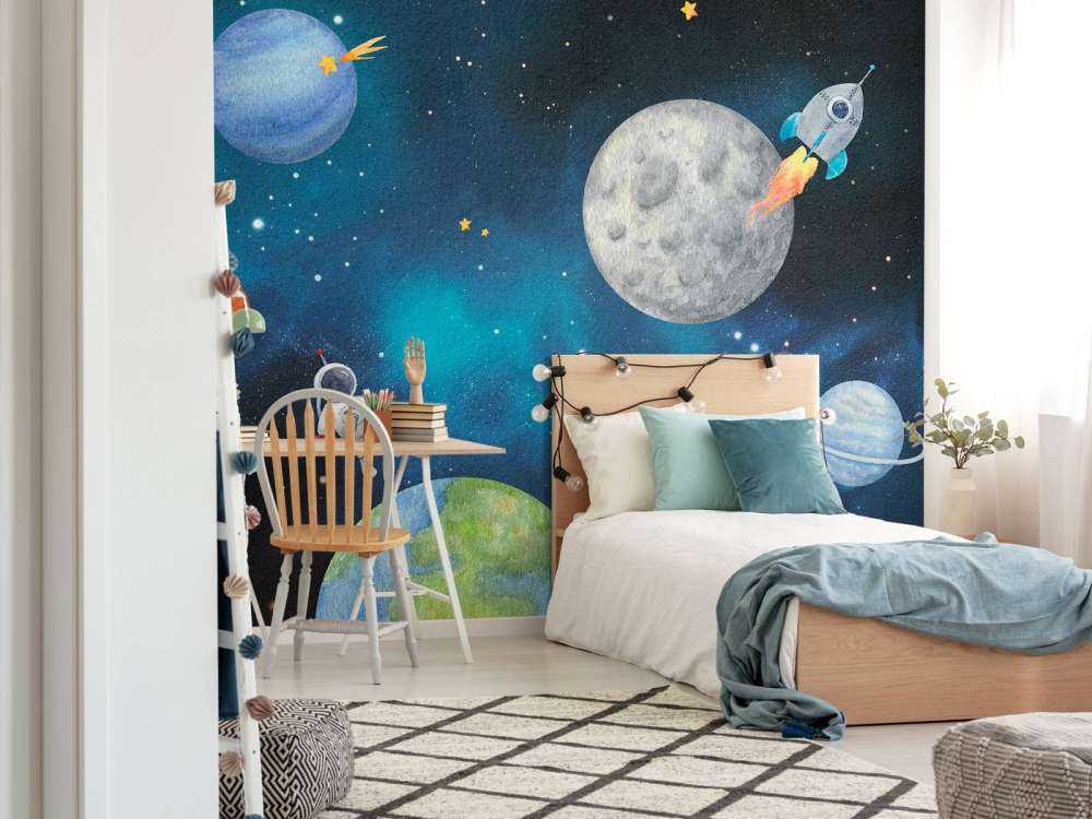 Aventure Stellaire en Bleu Nuit