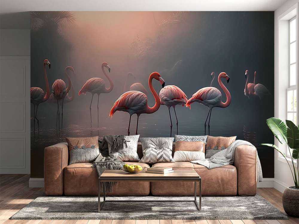 Aube Brumeuse des Flamants