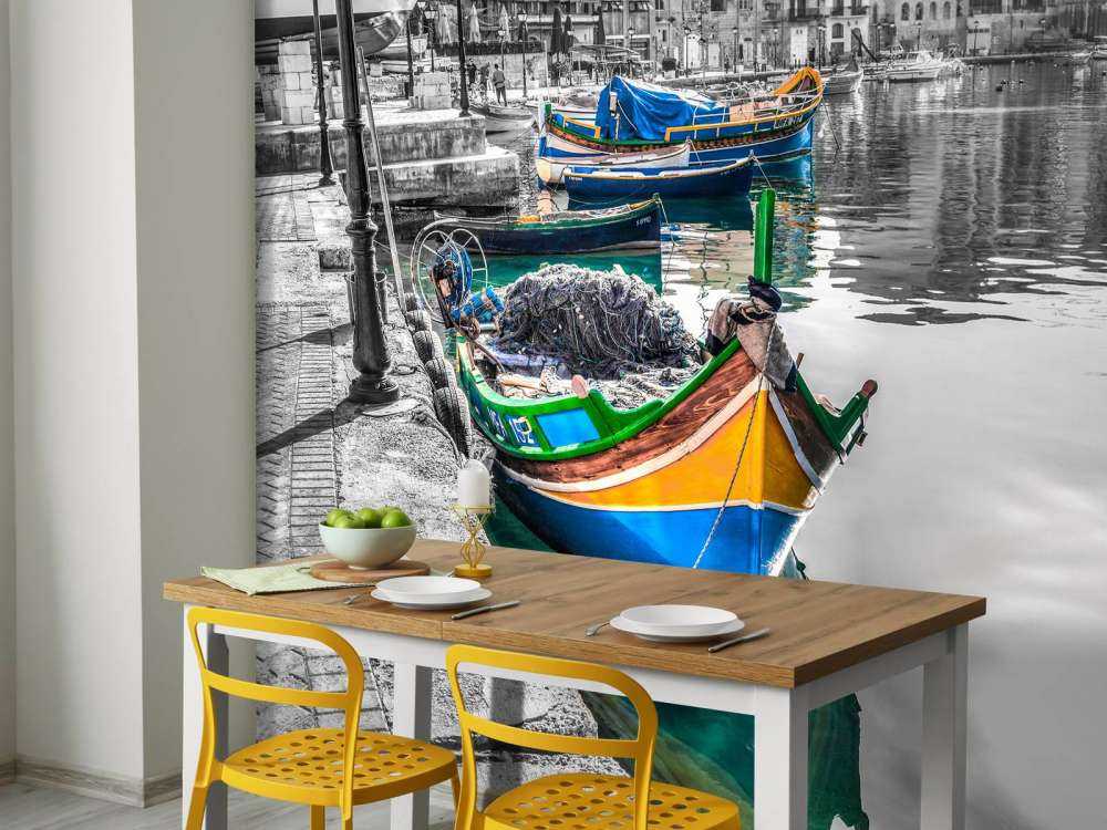 Barques colorées à Malte