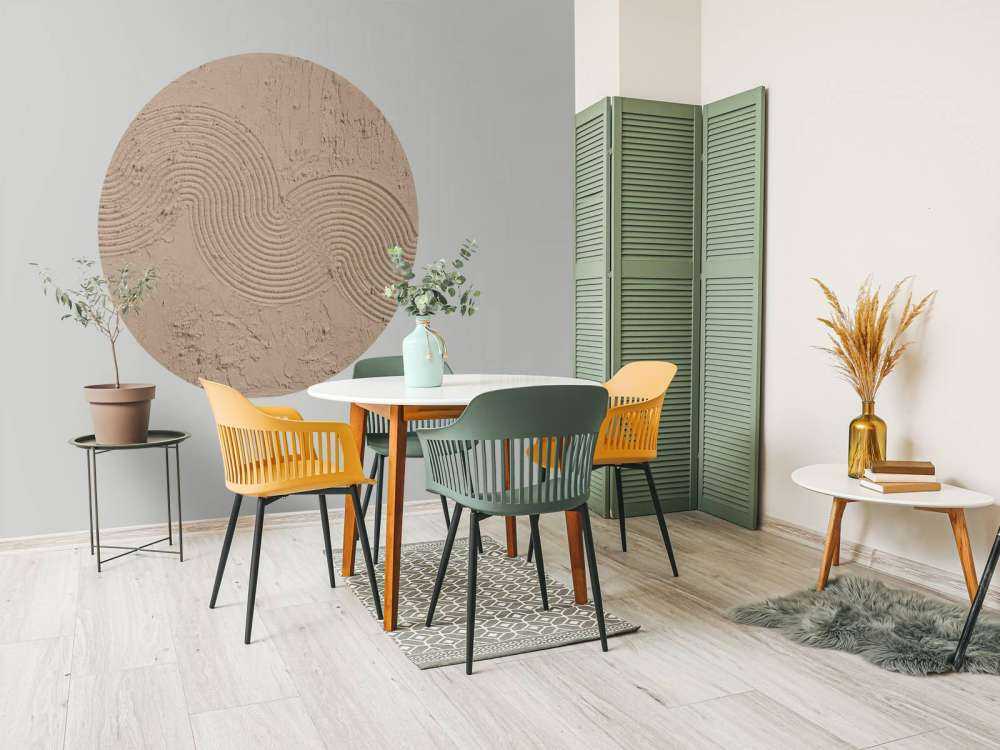 Texture Zen Garden en taupe